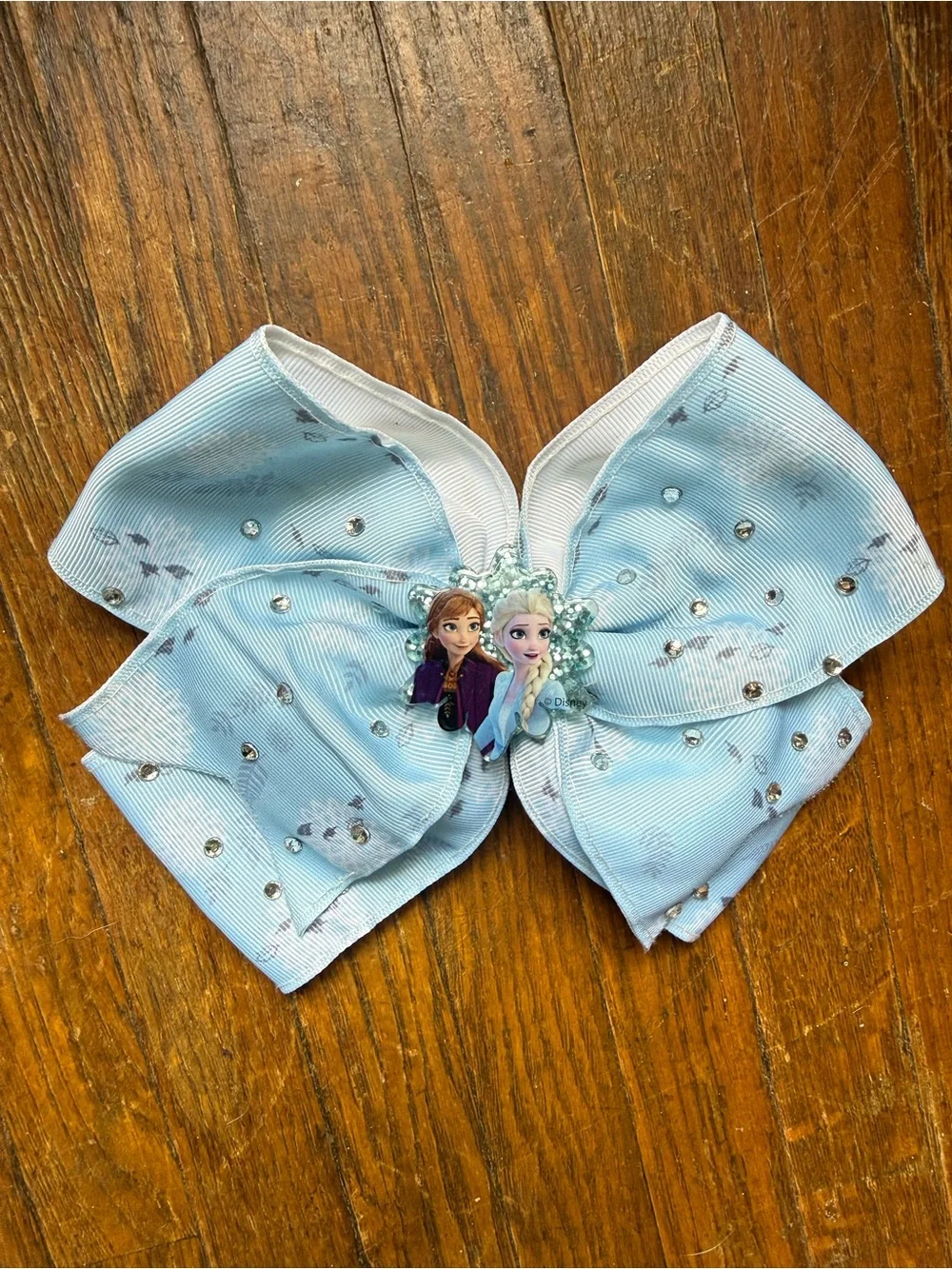 Disney Light Blue Frozen Anna & Elsa Embellished Bow